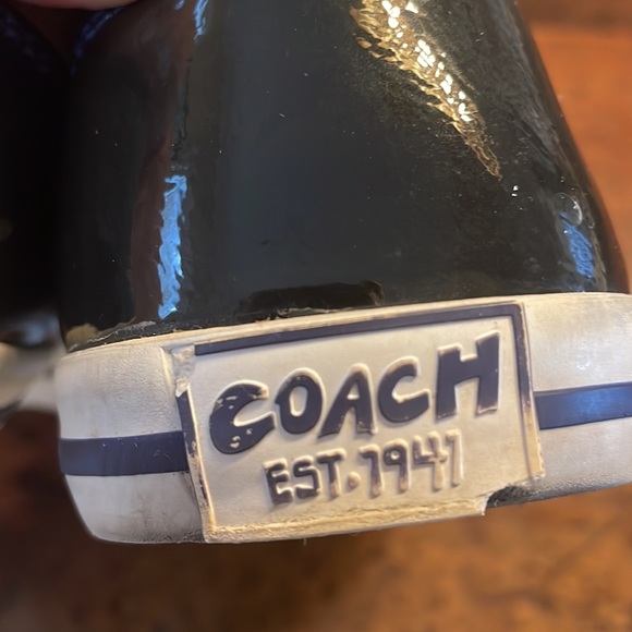 Coach Folly Sneakers Brown with green and blue stripe Size 7.5 - Picture 9 of 11